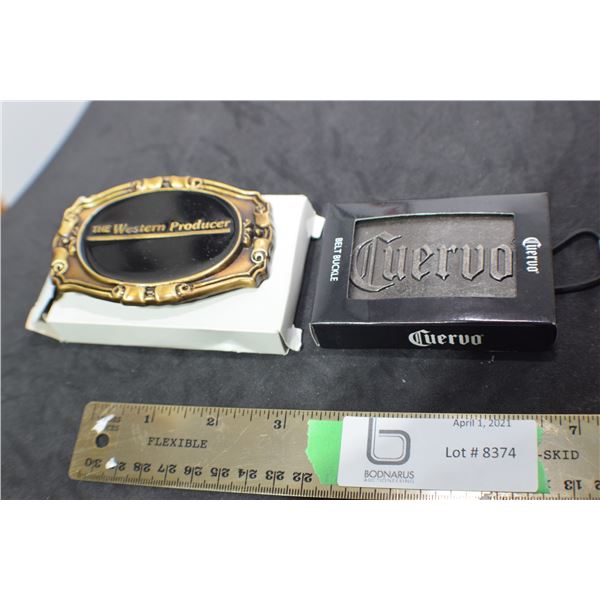 CERVO & WESTERN PRODUCER BELT BUCKLES