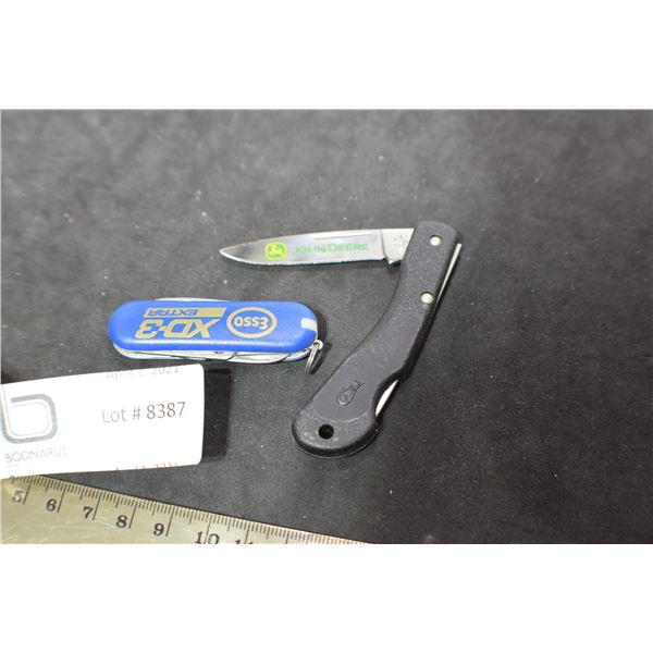 FOLDING KNIFE LOT   ESSO / JOHN DEERE