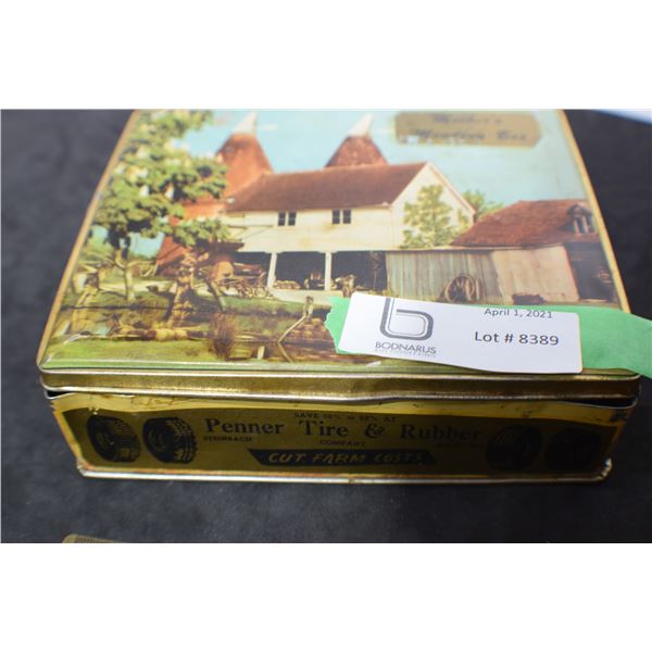 BOX OF SEWING SPOOLS