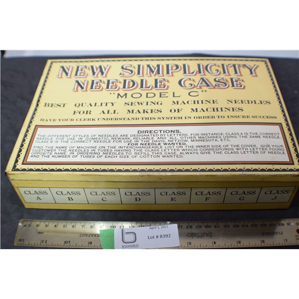 LITHO TIN  SEWING NEEDLES CASE