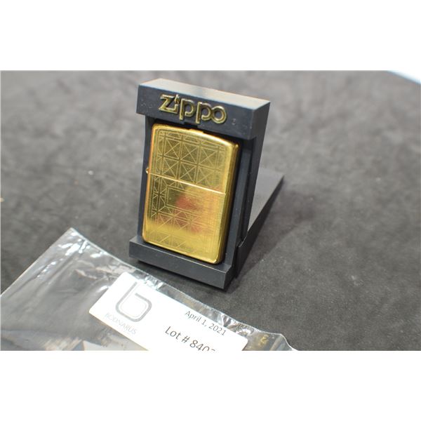 ZIPPO LIGHTER -- MIB BRASS
