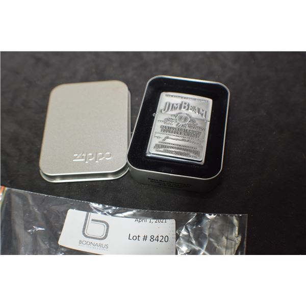 ZIPPO LIGHTER -- NMIB JIM BEAM