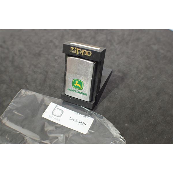 ZIPPO LIGHTER -- NMIB JOHN DEERE