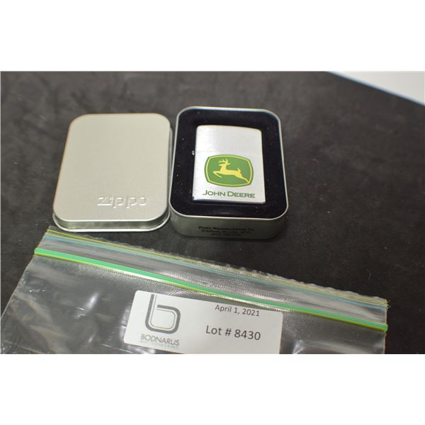 ZIPPO LIGHTER -- JOHN DEERE MIB