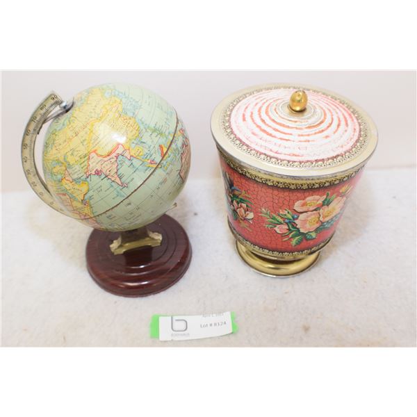 Antique Tin Globe Etc.