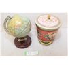 Image 1 : Antique Tin Globe Etc.