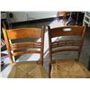 Image 2 : VINTAGE WOODEN CHAIRS (WOOVEN SEATS) (3)