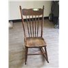 Image 1 : VINTAGE SMALL WOODEN ROCKING CHAIR