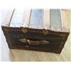 Image 10 : VINTAGE WOODEN TRUNK (36 L X 17 W X 8 IN DEEP)