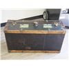 Image 6 : VINTAGE WOODEN TRUNK (36 L X 17 W X 8 IN DEEP)