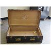 Image 7 : VINTAGE WOODEN TRUNK (36 L X 17 W X 8 IN DEEP)