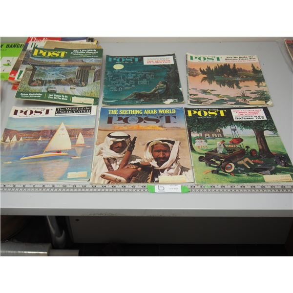 6 Saturday Evening Post 1950-1960s