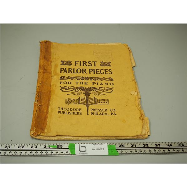 1901 First Parlor Pieces Music Book