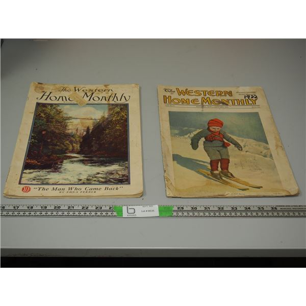 2 TIMES THE MONEY The Western Home Monthly Newspapers 1922, 1927