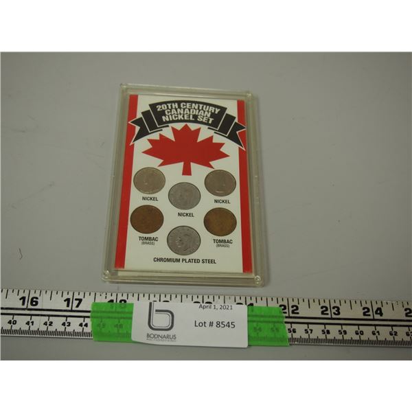 20th Century Canadian Nickle Set