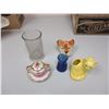 Image 1 : Glass Lot Pitcher Glass Dog And Cat and Glass Teapot