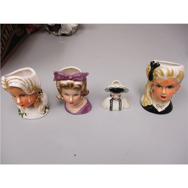 4 TIMES THE MONEY Glass Head Planters Rubens Japan