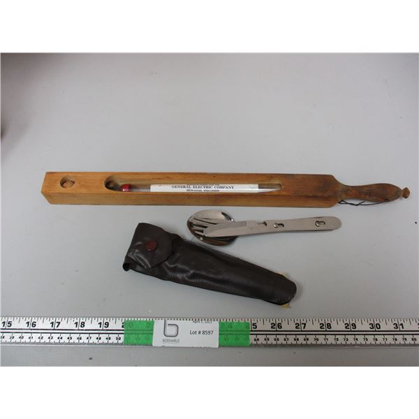 General Electric Company Thermometer Spoon Knife Fork Kit