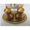 Image 2 : Salt And Pepper Brass Set And Stainless Steel Bowl