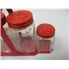 Image 2 : Vintage Red Salt And Pepper Set