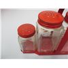 Image 3 : Vintage Red Salt And Pepper Set