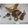 Image 1 : Brass Bowls And Lamp Top and Brass Oilers