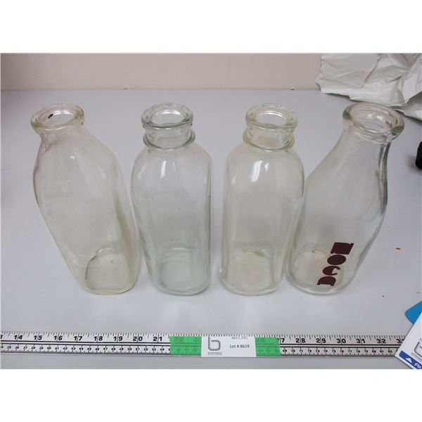 4 TIMES THE MONEY Milk Bottles