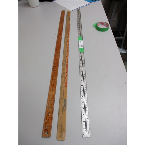 2 TIMES THE MONEY Meter Sticks (yard stick)