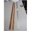 Image 1 : 2 TIMES THE MONEY Meter Sticks (yard stick)
