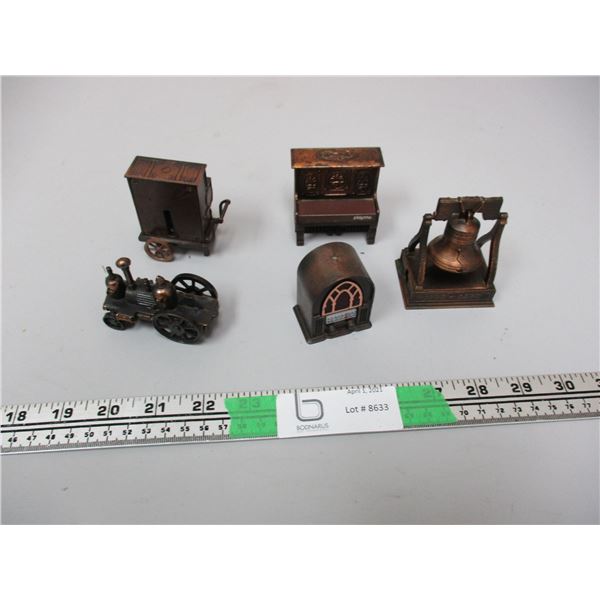 Copper Plated Pencil Sharpeners (5 pieces)