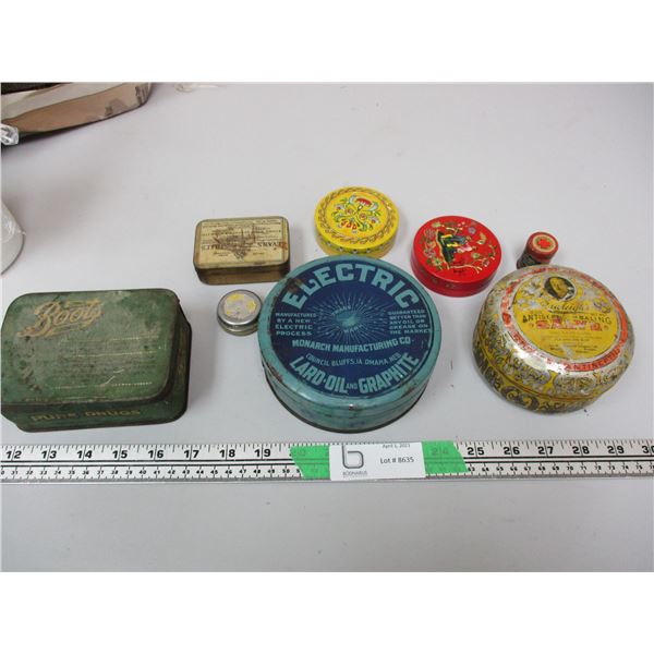 Lot Of Small Tins