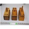 Image 1 : 3X THE MONEY/ WOODEN BUTTER PRESSES