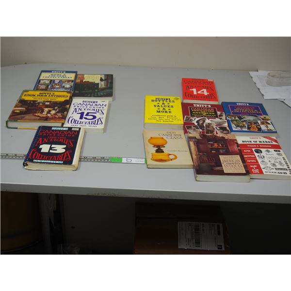 2X THE MONEY/ LOT OF ANTIQUE & GLASS BOOKS