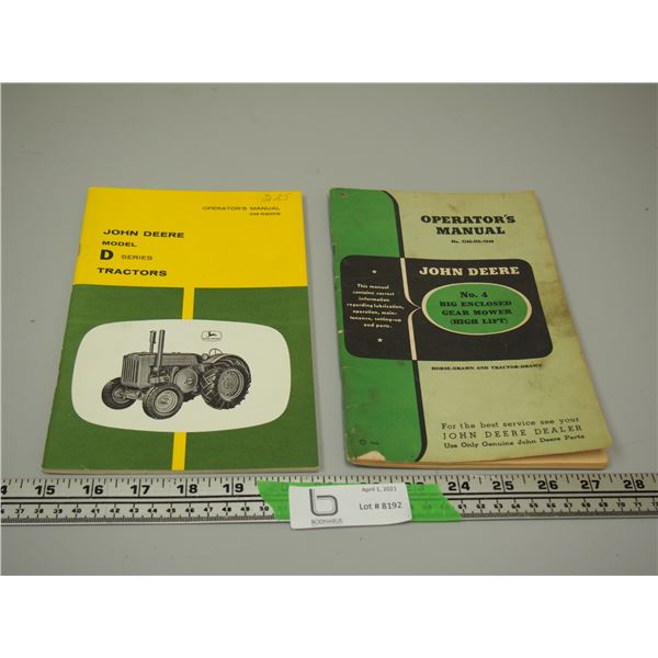 JOHN DEERE MANUALS (2)