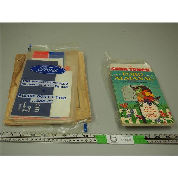 FORD MANUALS & OTHER FORD RELATED BOOKS