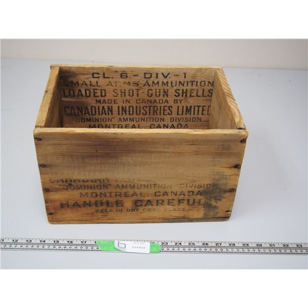 CIL WOODEN AMMO BOX