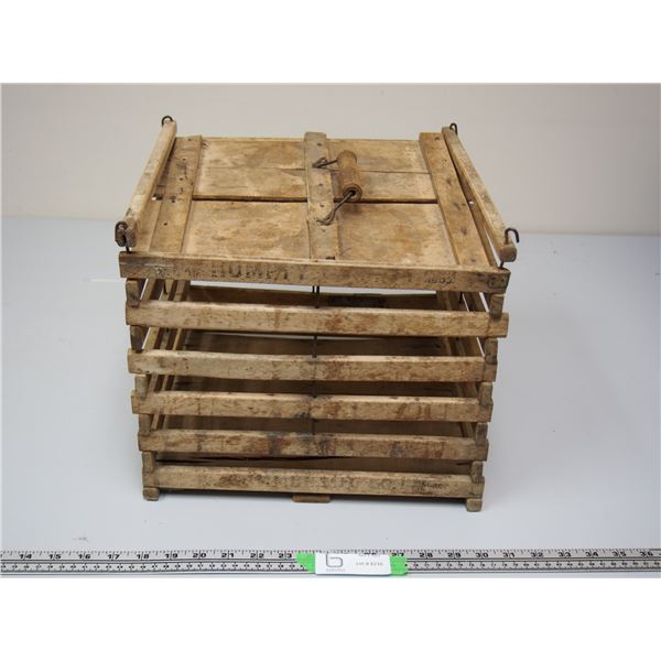 1903? WOODEN EGG CRATE