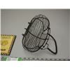 Image 3 : EARLY METAL EGG CARRYING BASKET, AND EGG TIN SIGN