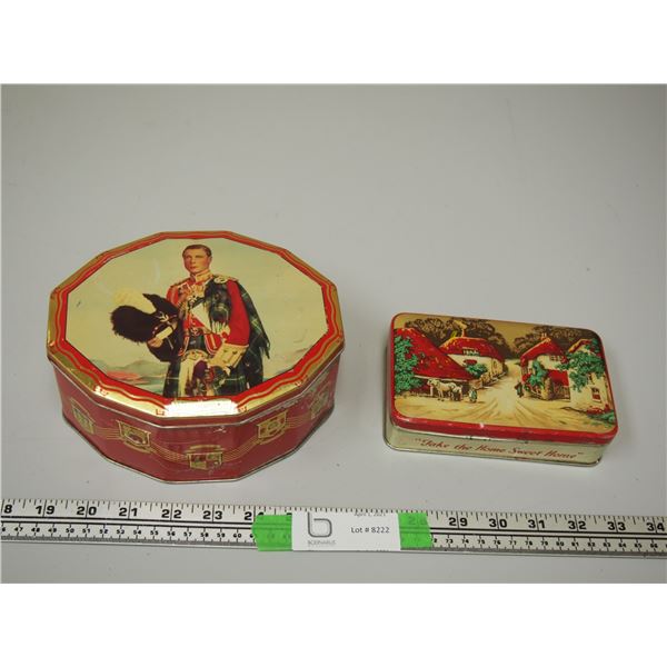 2X THE MONEY/ BLUE BIRD TOFFEE & H.M EDWARD VIII TINS