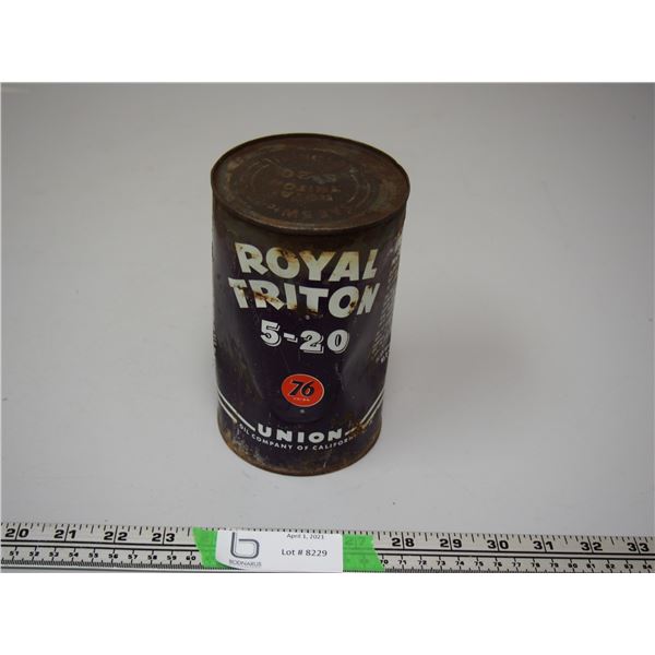 ROYAL TRITON 5-20 76 UNION OIL TIN (QUART)