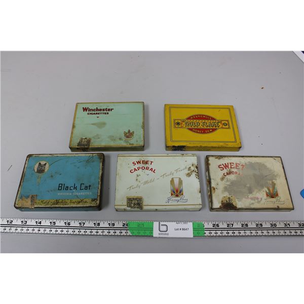 5 Cigarette Tins