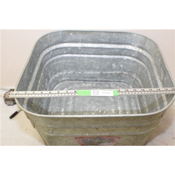GSW GALVANIZED TUB