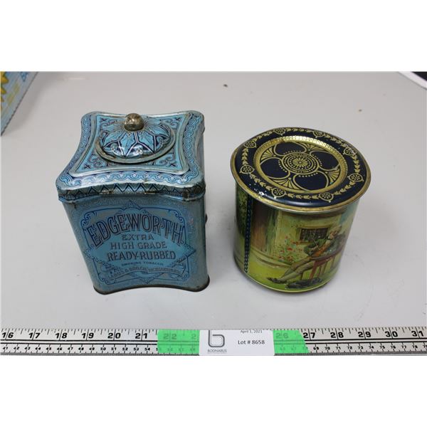 Vintage Tobacco Cans Edgeworth