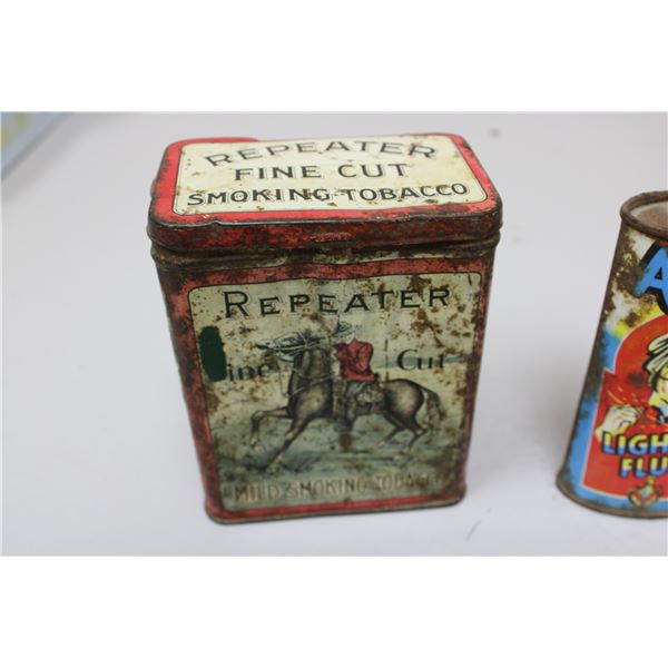repeater tobacco tin smoking Antique Velvet Tobacco Tin Cylinder