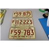 Image 1 : 1973 Sask. Licence Plates