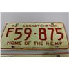 Image 4 : 1973 Sask. Licence Plates