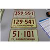 Image 1 : 5 - 1975 Sask License Plates