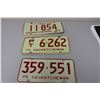 Image 2 : 5 - 1975 Sask License Plates