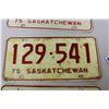 Image 4 : 5 - 1975 Sask License Plates