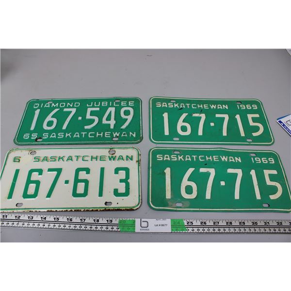 Sask License Plates in Poor Condition